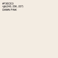 #F3ECE3 - Dawn Pink Color Image